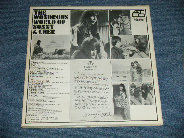 画像: SONNY & CHER -  THE WONDROUS WORLD OF SONNY & CHER  ( Ex+/Ex++ A-1,2:Ex-)  / 1966 US AMERICA ORIGINAL "PLUM & BROWN Label"  STEREO  Used  LP