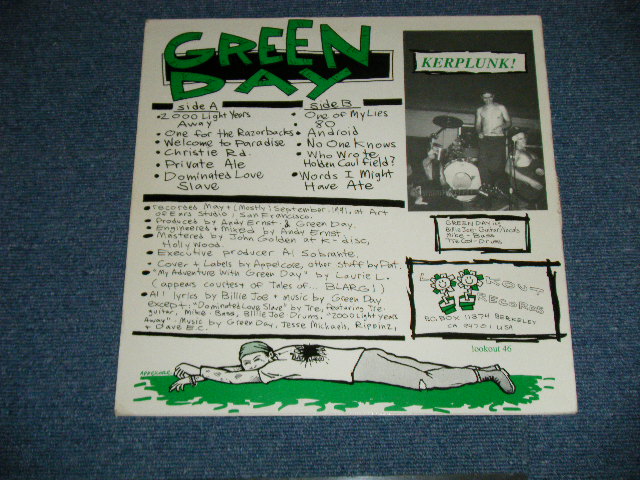 画像: GREEN DAY -  KERPLUNK!  ( Ex+/Ex++ Looks:Ex)   / 1992 US AMERICA ORIGINAL Used LP 
