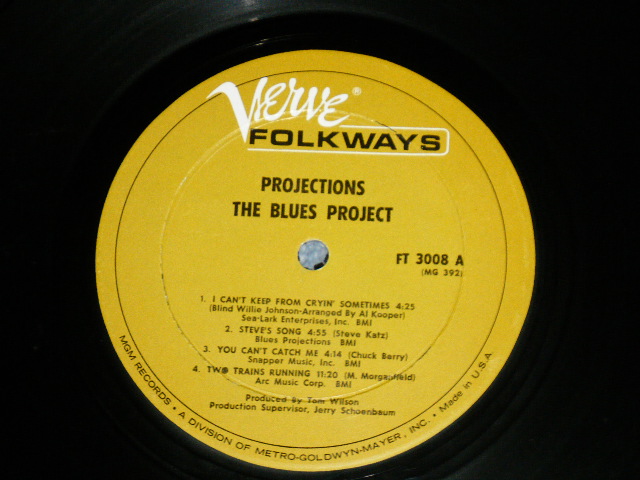 画像: THE BLUES  PROJECT - PROJECTIONS  ( Ex++/Ex++) / 1966 US ORIGINAL MONO 1st Press "FT-3008 S-1/FT-3008 S-2" Used LP 