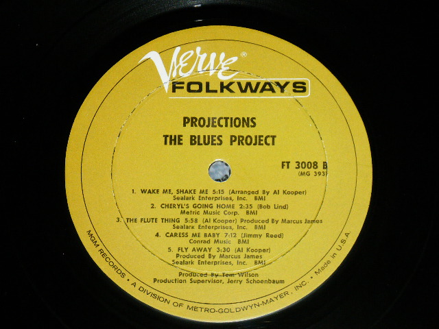 画像: THE BLUES  PROJECT - PROJECTIONS  ( Ex++/Ex++) / 1966 US ORIGINAL MONO 1st Press "FT-3008 S-1/FT-3008 S-2" Used LP 