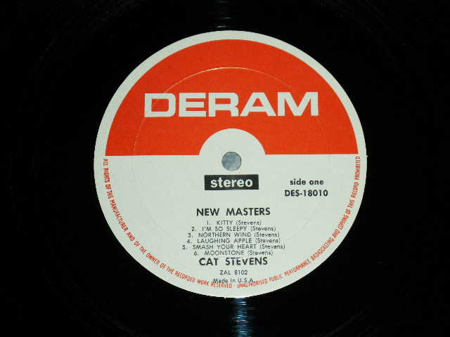画像: CAT STEVENS - NEW MASTERS ( Ex+/Ex+++ Looks: Ex++) / 1968 US AMERICA ORIGINAL Used LP 