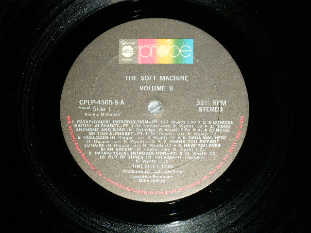 画像: THE SOFT MACHINE -  THE SOFT MACHINE VOLUME 2 ( MINT- Inside:Ex++ / MINT- )  / 1969 US AMERICA ORIGINAL "1st Press GATE FOLD Cover" Used LP 