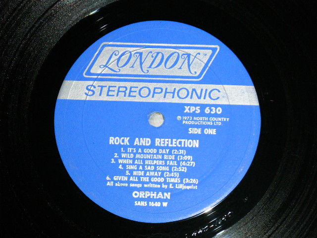 画像: ORPHAN - ROCK AND REFLECTION ( AMERICAN ROOTS ROCK )   ( Ex++/MINT- )  / 1973  US AMERICA ORIGINAL  Used LP 