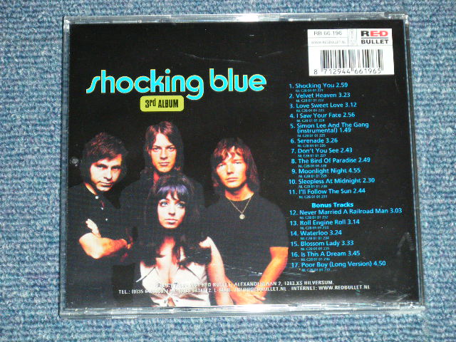 画像: SHOCKING BLUE - 3rd ALBUM +Bonus  ( NEW)   / 2002 NETHERLANDS (HOLLAND) "BRAND NEW" CD
