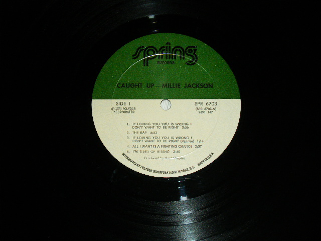 画像: MILLIE JACKSON - CAUGHT UP / 1974 US AMERICA ORIGINAL Used LP 