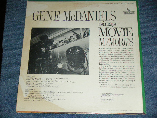 画像: GENE McDANIELS (EUGENE MCDANIELS  ) - SINGS MOVIE MEMORIES / 1962 US america ORIGINAL "Audition Label PROMO" MONO Used LP 