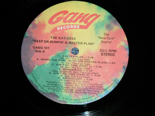 画像: The KAYGEE'S  /  KAY GEE'S / KAY-GEE'S - KEEP ON BUMPIN' & MASTER PLAN ( Ex+/Ex+++ ) / 1974 US AMERICA ORIGINAL  Used 3 LP