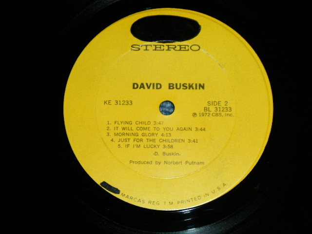 画像: DAVID BUSKIN - DAVID BUSKIN  (Ex++/Ex+++ ) /  1972 US AMERICA ORIGINAL  STEREO Used LP 