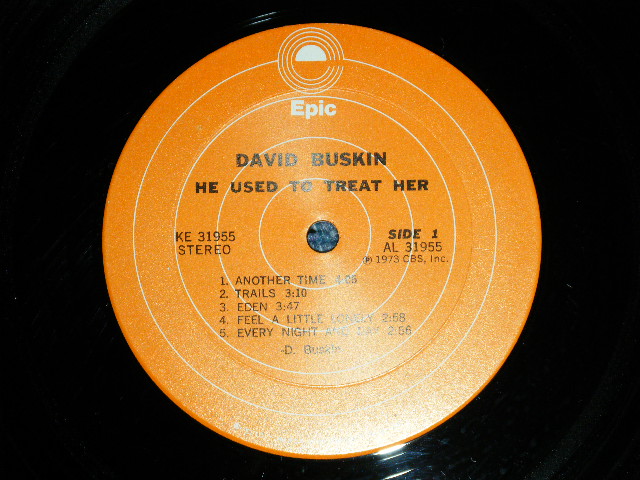 画像: DAVID BUSKIN - HE USED TO TREAT HER (Ex+/MINT- ) /  1973 US AMERICA ORIGINAL "PROMO"  STEREO Used LP 