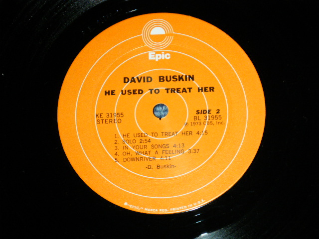 画像: DAVID BUSKIN - HE USED TO TREAT HER (Ex+/MINT- ) /  1973 US AMERICA ORIGINAL "PROMO"  STEREO Used LP 