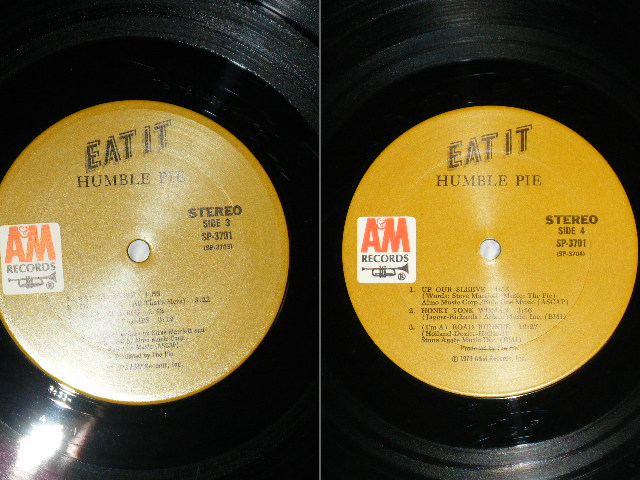 画像: HUMBLE PIE - EAT IT(With Booklet) (Matrix # S1/S1/S2/(RE-1)S2 )  ( Ex++/Ex++,Ex+++)   / 1973 US AMERICA  ORIGINAL "BROWN Label" Used 2-LP's 