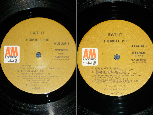 画像: HUMBLE PIE - EAT IT(With Booklet) (Matrix # SABB-1-95050-R6/SABB-2-95050-R2#2/SABB-3-95050-X6#1/SABB-4-95050-R2#2)  ( Ex+++/Ex+++  D:Ex+)   / 1973? US AMERICA  "CAPITOL Record Club release" "BROWN Label" Used 2-LP's 