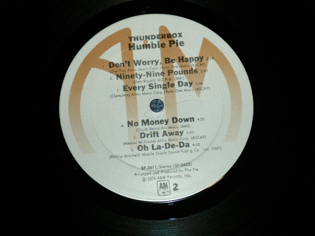画像: HUMBLE PIE - THUNDERBOX (Matrix # t-2/t-1)  ( Ex+++/MINT- )   / 1974 US AMERICA  ORIGINAL Used LP