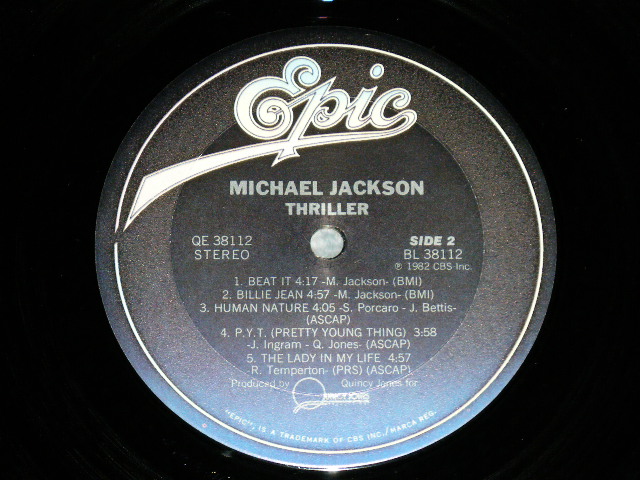 画像: MICHAEL JACKSON - THRILLER ( Ex+++/MINT-) / 1982 US AMERICA ORIGINAL Used LP  