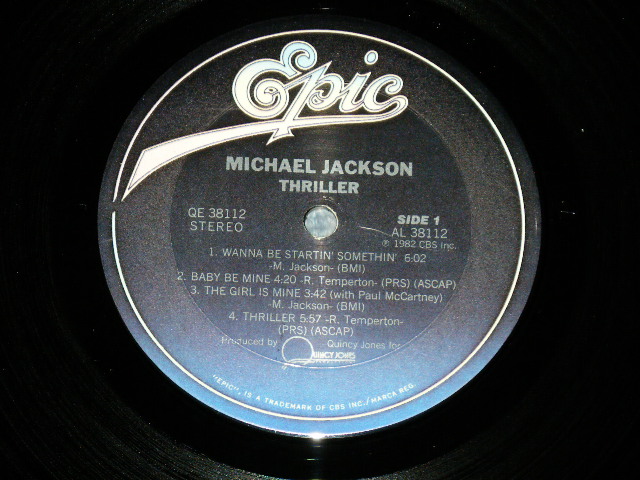 画像: MICHAEL JACKSON - THRILLER ( Ex+++/MINT-) / 1982 US AMERICA ORIGINAL Used LP  