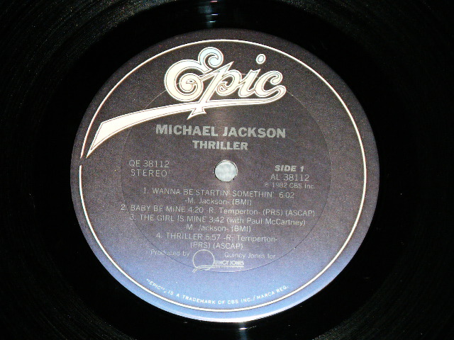 画像: MICHAEL JACKSON - THRILLER ( Ex++/MINT-) / 1982 US AMERICA ORIGINAL Used LP  