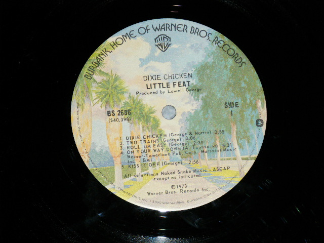 画像: LITTLE FEAT -  DIXIE CHICKEN (Matrix # BS-1-2686  40398-A-1, W-1 / BS-2-2686 LW3 ) ( Ex/Ex++) / 1974 Version  US AMERICA 2nd Press "BURBANK STREET " Label   Used LP 