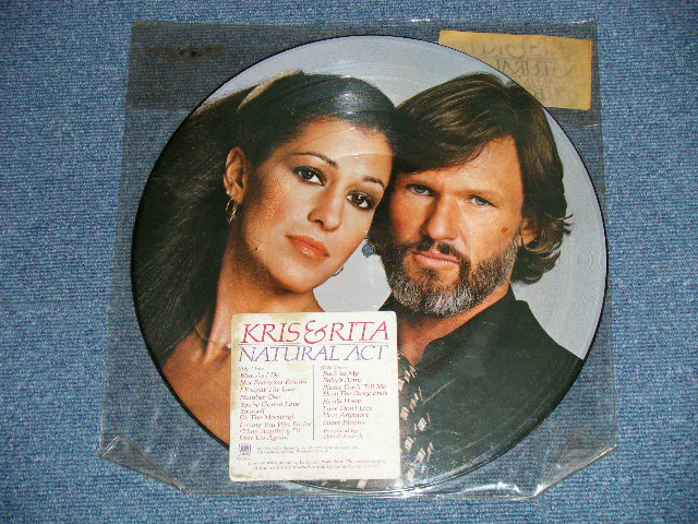 画像1: KRIS KRISTFFERSON & RITA COOLIDGE - NATURAL ACT (PICTURE DISC) ( Ex ) / 1978  US AMERICA  ORIGINAL  "PICTURE DISC" Used LP