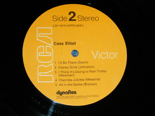 画像: MAMA CASS ELLIOT -  CASS ELLIOT ( Ex++/Ex+++ Looks:Ex++ )  / 1972 US AMERICA ORIGINAL Used LP 