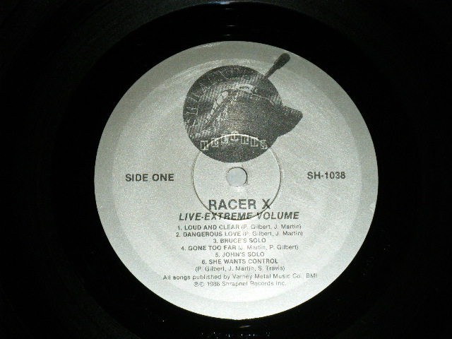 画像: RACER X ( with PAUL GILBERT ) - LIVE, EXTREME VOLUME ( E+++/MINT- )  / 1988 US AMERICA ORIGINAL Used LP 