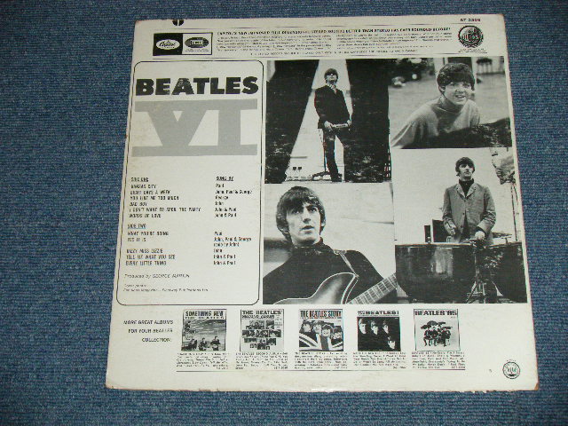 画像: The BEATLES - BEATLES VI ( Matrix # ST-1-2358- B 14 / ST-2-2358-B 14 )  ( Ex++/Ex+++ Looks:Ex++) / 1965 US AMERICA "2nd Press Back Cover" " 1st Press BLACK with RAINBOW Label" STEREO Used LP 