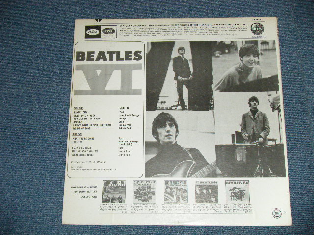 画像: The BEATLES - BEATLES VI ( Matrix # ST-1-2358- W4 / ST-2-2358-W4 )  ( Ex++/MINT-) / 1971 Version US AMERICA "mfd. by Apple on Label"  STEREO Used LP 