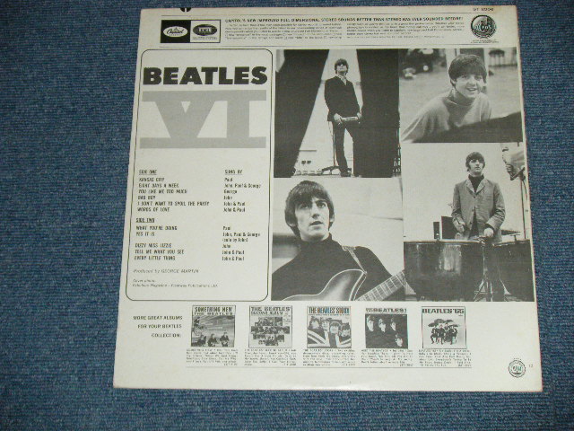 画像: The BEATLES - BEATLES VI ( Matrix # ST-1-2358- W4 / ST-2-2358-J 21 )  ( Ex++/Ex+++ :  Edge Split) / 1971 Version US AMERICA "mfd. by Apple on Label" "GOLD RECORD on FRONT Cover"  STEREO Used LP 