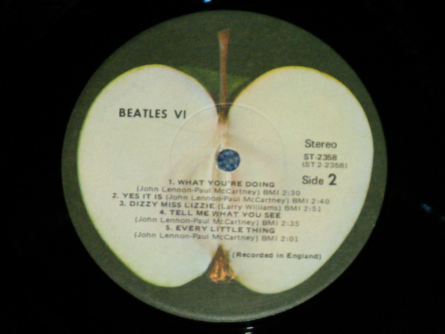 画像: The BEATLES - BEATLES VI ( Matrix # ST-1-2358- W4 / ST-2-2358-W4 )  ( Ex++/MINT-) / 1971 Version US AMERICA "mfd. by Apple on Label"  STEREO Used LP 