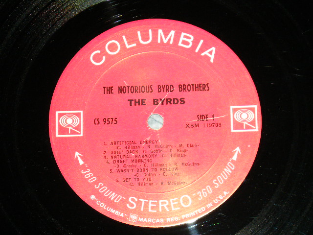 画像: THE BYRDS - THE NOTORIOUS BYRD BROTHERS ( Matrix # 1E/1E )  ( Ex++/Ex+++ ) / 1968 US AMERICA ORIGINAL 1st Press "360 Sound Label" STEREO Used LP