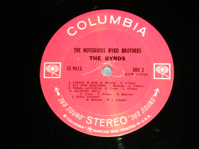 画像: THE BYRDS - THE NOTORIOUS BYRD BROTHERS ( Matrix # 1E/1E )  ( Ex++/Ex+++ ) / 1968 US AMERICA ORIGINAL 1st Press "360 Sound Label" STEREO Used LP
