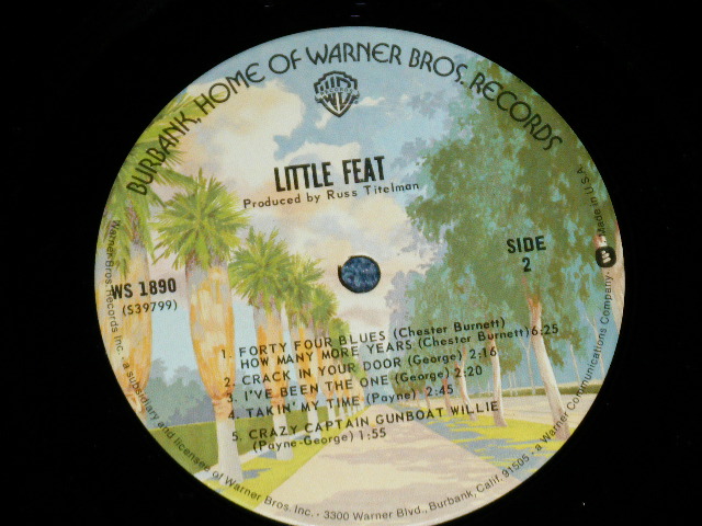 画像: LITTLE FEAT - LITTLE FEAT ( Debut Album )  ( Ex++/MINT-) /  1974 US AMERICA "2rd Press BURBANK STREET Label Version"  Used LP 