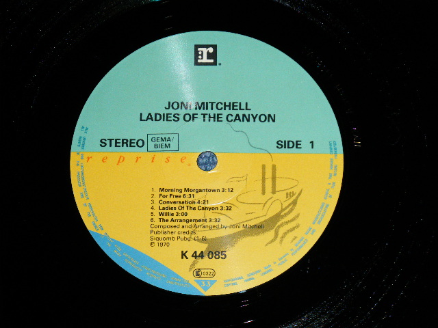 画像: JONI MITCHELL  - LADIES OF THE CANYON ( NEW )  / 1990's?  GERMAN GERMANY REISSUE "BRAND NEW" LP 