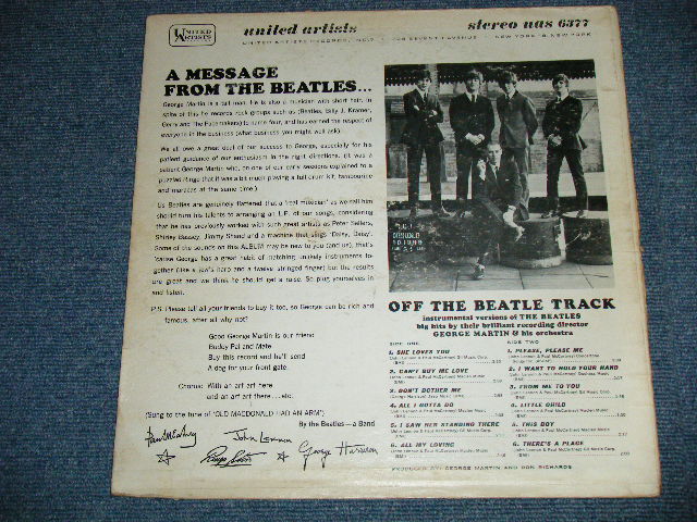画像: GEORGE MARTIN - OFF THE BEATLE TRACK   ( Ex/Ex++ Looks:Ex+)  / 1964  US AMERICA ORIGINAL "STEREO" Used LP 