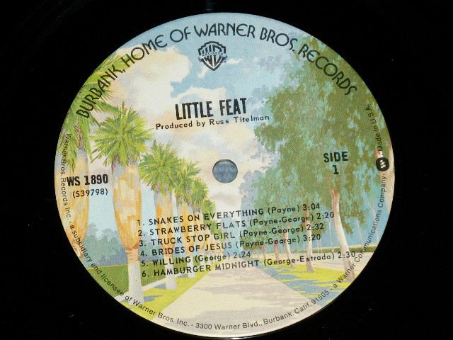 画像: LITTLE FEAT - LITTLE FEAT ( Debut Album )  ( Ex++/MINT-) /  1974 US AMERICA "2rd Press BURBANK STREET Label Version"  Used LP 