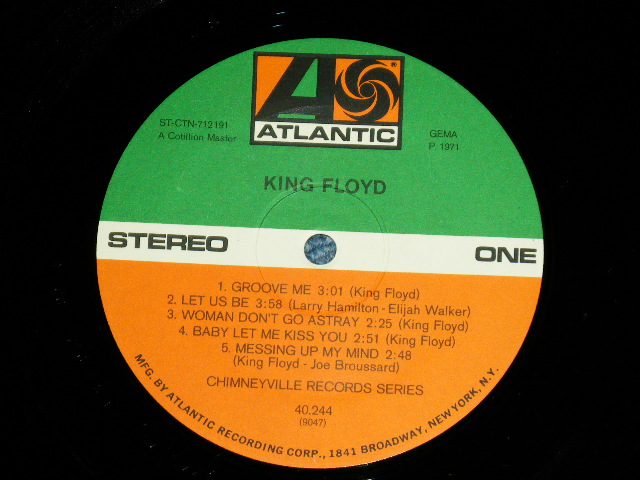 画像: KING FLOYD - KING FLOYD ( Ex+++/Ex+++ )  / 1971 WEST GERMANY GERMAN  ORIGINAL Used  LP 