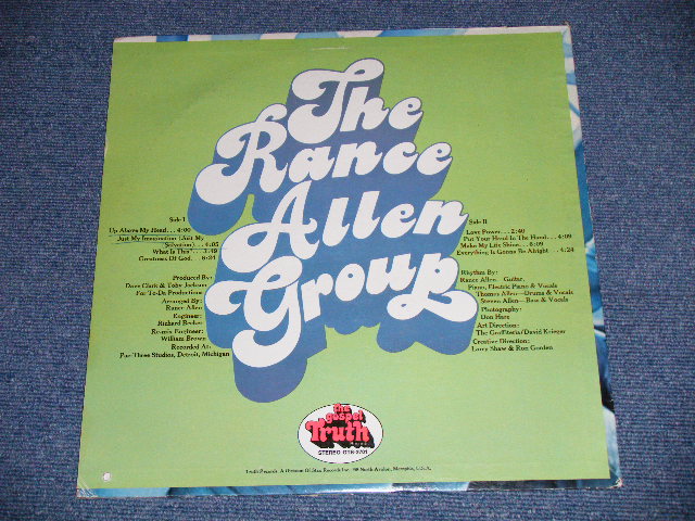 画像: The RANCE ALLEN GROUP -  The RANCE ALLEN GROUP ( Ex+/Ex+++ )  / 1972 US AMERICA ORIGINAL USED LP 