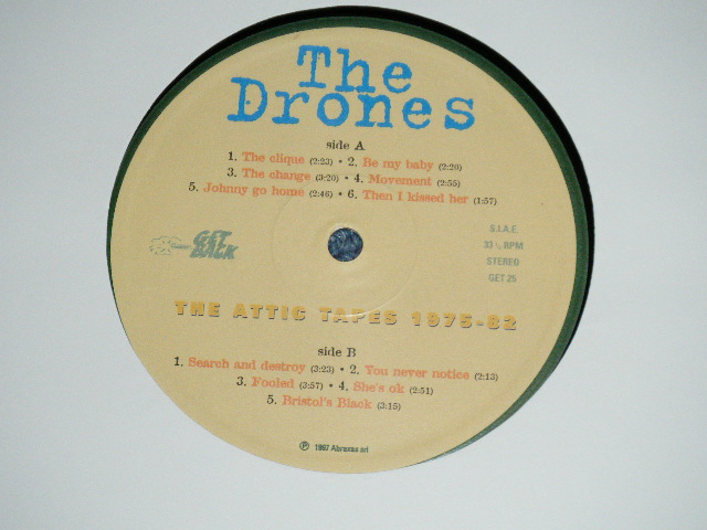 画像: The DRONES - THE ATTIC TAPES '75-82 ( NEW )   /  1997 ITALY  "BRAND NEW" LP 