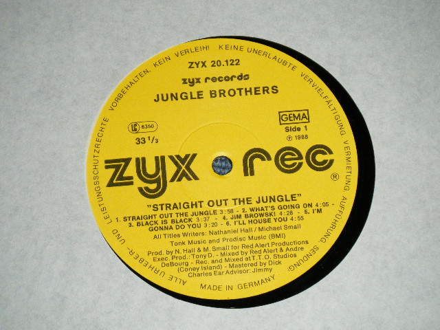 画像: JUNGLE BROTHERS - STRAIGHT OUT THE JUNGLE ( MINT-/MINT-) / 1988 GERMANY GERMAN ORIGINAL Used LP 