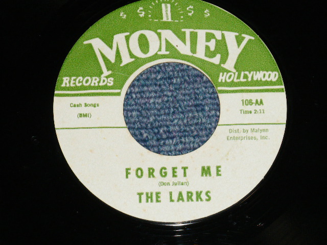 画像: THE LARKS - THE JERK : FORGET ME ( Ex+++/Ex+++ ) / 1964 US AMERICA  ORIGINAL "1st Press Label" Used 7" Single 