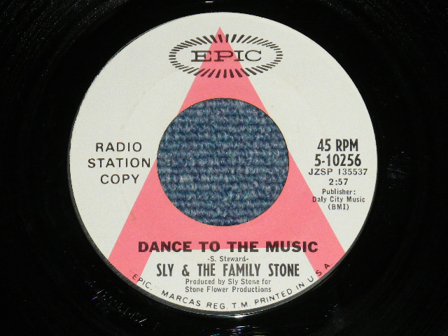 画像1: SLY & THE FAMILY STONE - DANCE TO THE MUSIC ( PROMO Only  SAME FLIP  ) ( Ex+++/Ex+++)  / 1967 US AMERICA ORIGINAL Used 7" Single 