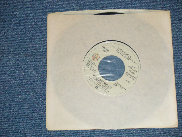 画像: FUNKADELIC - UNCLE JAM  ( PROMO Only  SAME FLIP MONO & STEREO ) ( MINT-/MINT-)  / 1979 US AMERICA ORIGINAL"PROMO ONLY"  Used 7" Single 