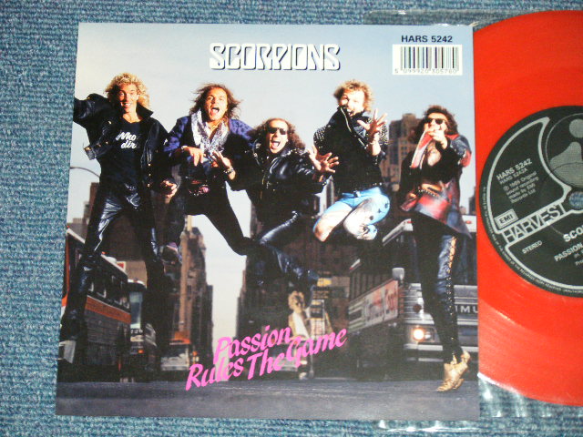 画像1: SCORPIONS - PASSION RULES THE GAME : EVERY MINUTE EVERY DAY  (MINT-/MINT-)  / 1988 UK ENGLAND  ORIGINAL Limited "RED WAX Vinyl"  Used 7" Single 