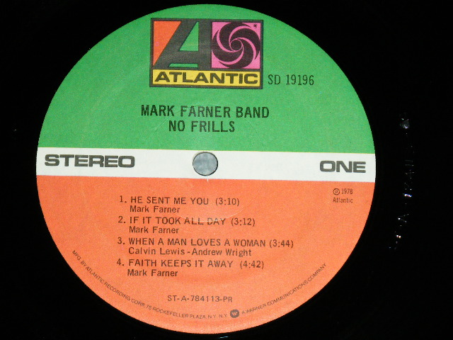 画像: MARK FARNER of GFR GRAND FUNK RAILROAD  - NO FRILLS ( Ex+/MINT-+)    / 1978  US AMERICA ORIGINAL "PROMO"  Used LP 