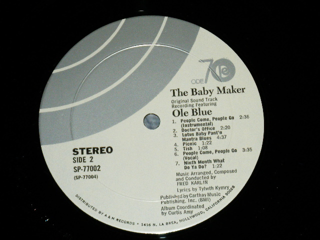 画像: ost BARBARA HERSHEY with OLE BLUE (PSYCHE-POP ) - THE BABY MAKER ( MINT-/MINT- ) / 1970 US AMERICA ORIGINAL Used LP 