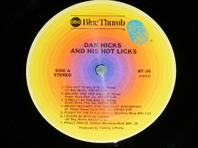 画像: DAN HICKS and the HOT LICKS - STRIKING IT RICH! ( Ex++/MINT-)  /  US AMERICA REISSUE  Used LP 