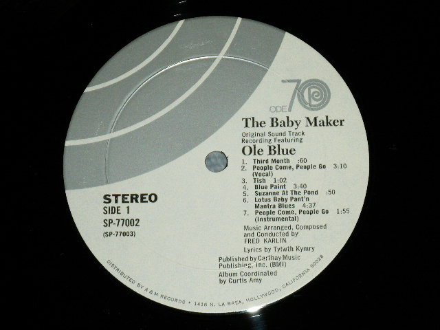 画像: ost BARBARA HERSHEY with OLE BLUE (PSYCHE-POP ) - THE BABY MAKER ( MINT-/MINT- ) / 1970 US AMERICA ORIGINAL Used LP 
