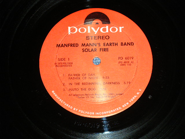 画像: MANFRED MANN'S EARTH BAND - SOLAR FIRE ( MINT-/MINT- ) / 1973 US AMERICA ORIGINAL  Used LP 