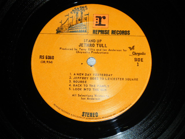 画像: JETHRO TULL - STAND-UP (Matrix # 30934  RS 6360 A 1-J  / 30935  RS 6360 B  1D ) ) ( Ex++/Ex+++   /  1969 USA AMERICA ORIGINAL 2nd Press "BROWN with 'r' Logo on Top Label"   Used LP