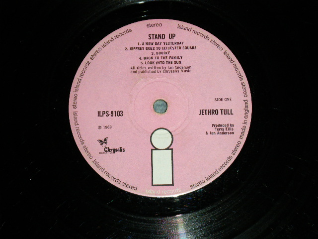 画像: JETHRO TULL - STAND-UP (Matrix # +A2 / no credit ) ( Ex-/ Ex++)  /  1969 UK ENGLAND ORIGINAL 2nd press "PINK Label with WHITE 'i' Logo on Label"  Used LP