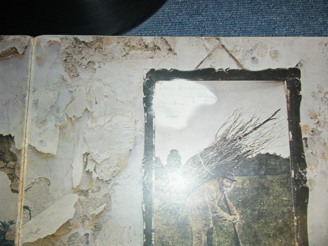 画像:  LED ZEPPELIN -  IV 4 ( Matrix #)(Ex+++/MINT- Looks:MINT)  / 1971 UK ENGLAND ORIGINAL "RED & PLUM Label" Used LP With ORIGINAL CUSTOM INNER SLEEVE  